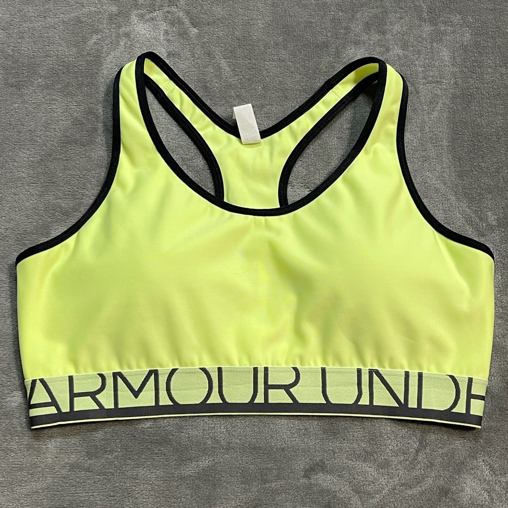 Under Armour Neon Compression Racerback Sports Bra